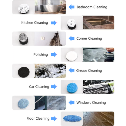 MopEZy® Cordless Scrub Brush (Replacement Brush Essentials)