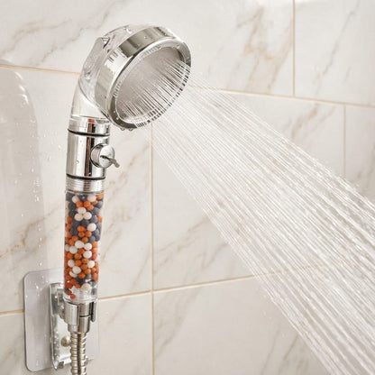 MopEZy® EcoFlow: High Pressure Shower Head with Mineral Water Softening Filter